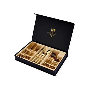 طقم أدوات مائدة 24 قطعة ذهبي