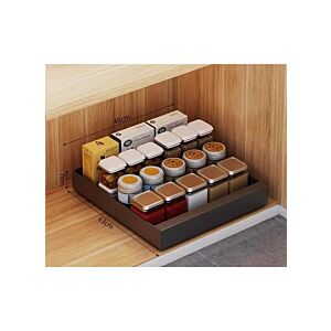 منظم أدراج من الفولاذ المقاوم للصدأ من شاربدو - اسود