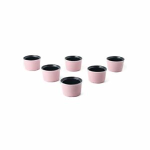 طقم قوالب كيك سيراميك 6 قطع بيلاي من شور - وردي