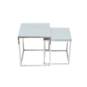 طقم طاولة جانبية ويزو - فضي