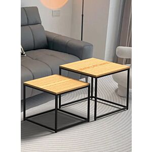 طقم طاولة جانبية كور - بيج