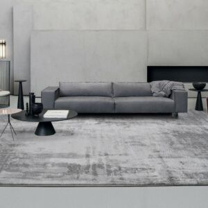 سجادة ثلاثية الأبعاد مقاومة للماء ومضادة للانزلاق 200×290 سم - رمادي