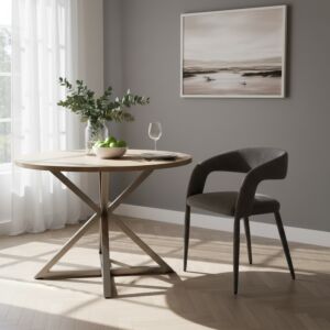 كرسي طعام اورا - رمادي