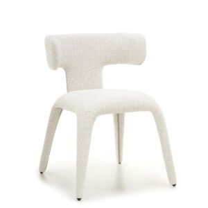 كرسي طعام سليك - ابيض