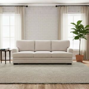 كنبة 3 مقاعد غارنا - بيج