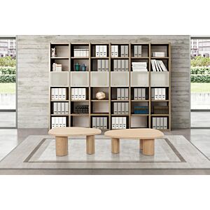 طاولة قهوة زوكا - قطعتين - بني