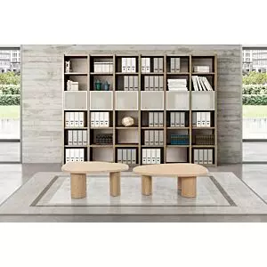 طاولة قهوة زوكا - قطعتين - بني