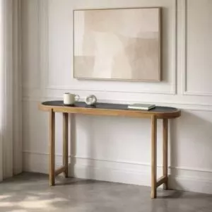 كونسول سطح رخام شيكو - بيج ورمادي