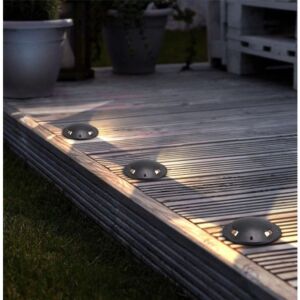 انارة ارضية ديكورية 2x3 واط 3000K - اسود