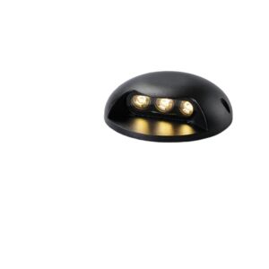 انارة ارضية ديكورية 1x3 واط 3000K كارا - اسود