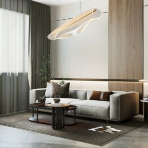 انارة معلقة مودرن ذهبي 120سم 36واط