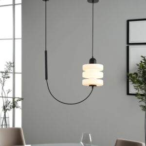 اضاءة معلقة مودرن ايليا 5 واط - اسود وابيض