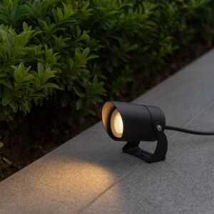  إنارة أرضية كشاف بدون لمبة MR16 - اسود