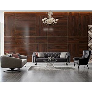 طقم كنب مولام 4 قطع - رمادي