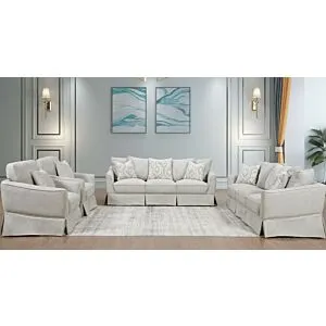 طقم كنب سليتي 4 قطع  -  بيج