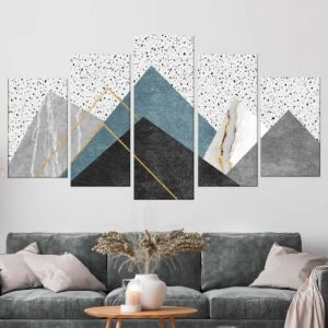 لوحه جدارية كانفس بيراميد  - مقسمة - 5 قطع