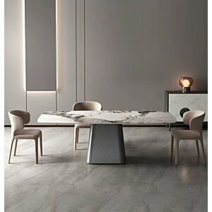 طاولة طعام رخام نازي - 8 أشخاص