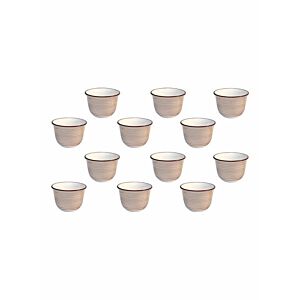 12 قطعة فنجان قهوة عربية مطلية يدويا 110مل