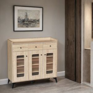 خزانة جانبية 3 باب 100سم اوبرا - خشبي