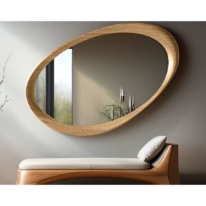 مرأة بأطار خشبي نورسين ديلارا