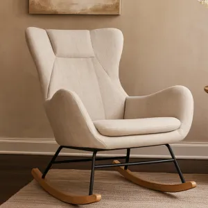 Milla Rocking Recliner Chair - Beige