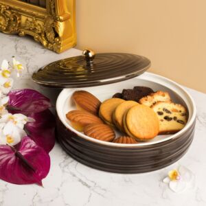 تمرية بورسلان بغطاء أمواج البحر من هارموني- كبير - أسود