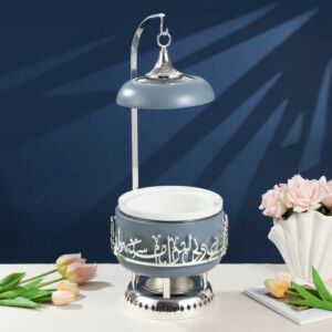 سخان تقديم طعام حجم صغير من جوار - ازرق وفضي