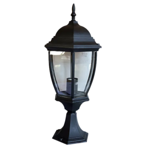 فانوس ارضي كارل نحاسي كبير - اسود