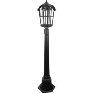 فانوس حديقة 1 متر مفرد - اسود