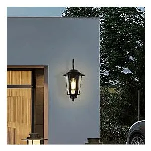 اضاءة جدارية فانوس خارجي سيوم - اسود