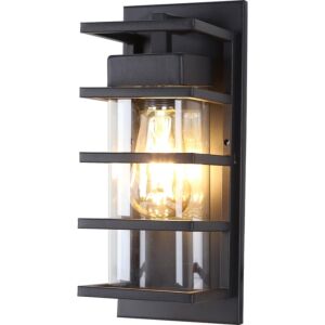 اضاءة جدارية كشاف بوابة خارجي - اسود