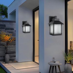 اضاءة جدارية فانوس - اسود