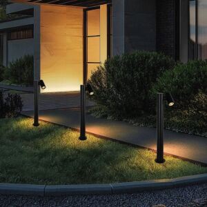 فانوس حديقة مفرد 60 سم GU10 - اسود