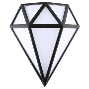 كشاف بوابة خارجي لون الإنارة أصفر غطاء اسود