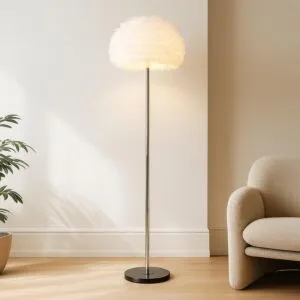 ابجورة ارضية فيذر - فضي