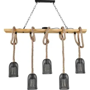 إنارة معلقة خماسي حبال اراس