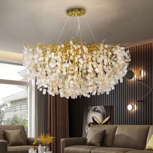 ثريا علاقي مودرن شفاف شاو - ذهبي وعسلي