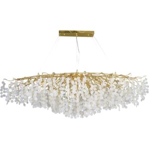 ثريا علاقي مودرن لون الانارة ابيض E14x16 لمبة - ذهبي