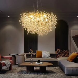 ثريا مودرن دفنه - ذهبي وشفاف