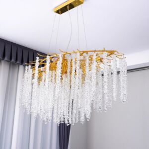 ثريا علاقي مودرن شفاف شينزو - ذهبي