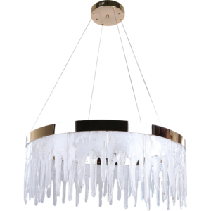 ثريا مودرن ذهبي مع 3اضاءات 75 واط قطر 80