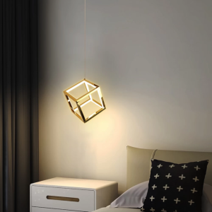 ثريا علاقي مودرن ذهبي لون الانارة اصفر