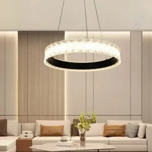 انارة معلقة مودرن أسود 3 اضاءات 48 واط