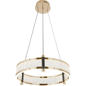 ثريا مودرن ذهبي مع 3اضاءات 36 واط