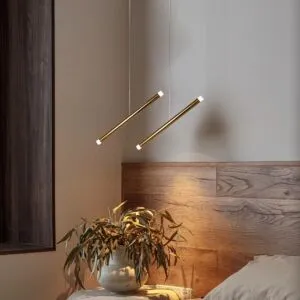 انارة معلقة مودرن ذهبي لون الانارة اصفر 5 واط مفرد