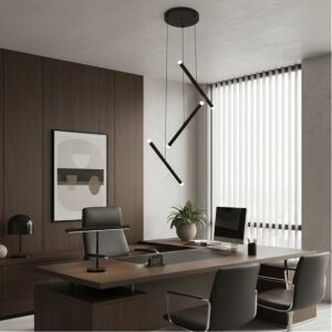 إنارة معلقة مودرن ثلاثي إنارة اصفر - 12 واط - اسود