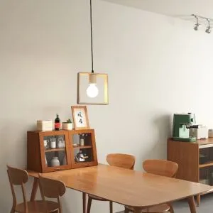 إنارة معلقة مفرد خشبي زولكا