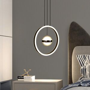 إنارة معلقة مودرن لون الانارة 3 اضاءات 48 واط جيراي - أسود