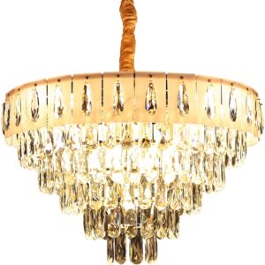 انارة معلقة مودرن ذهبي E14x13L قطر 60 سم