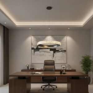 ثريا إنارة اصفر جوي - 30 واط - فضي